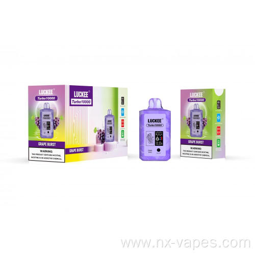 Luckee Disposable Vape Turbo 10000 Puffs 600mAh led